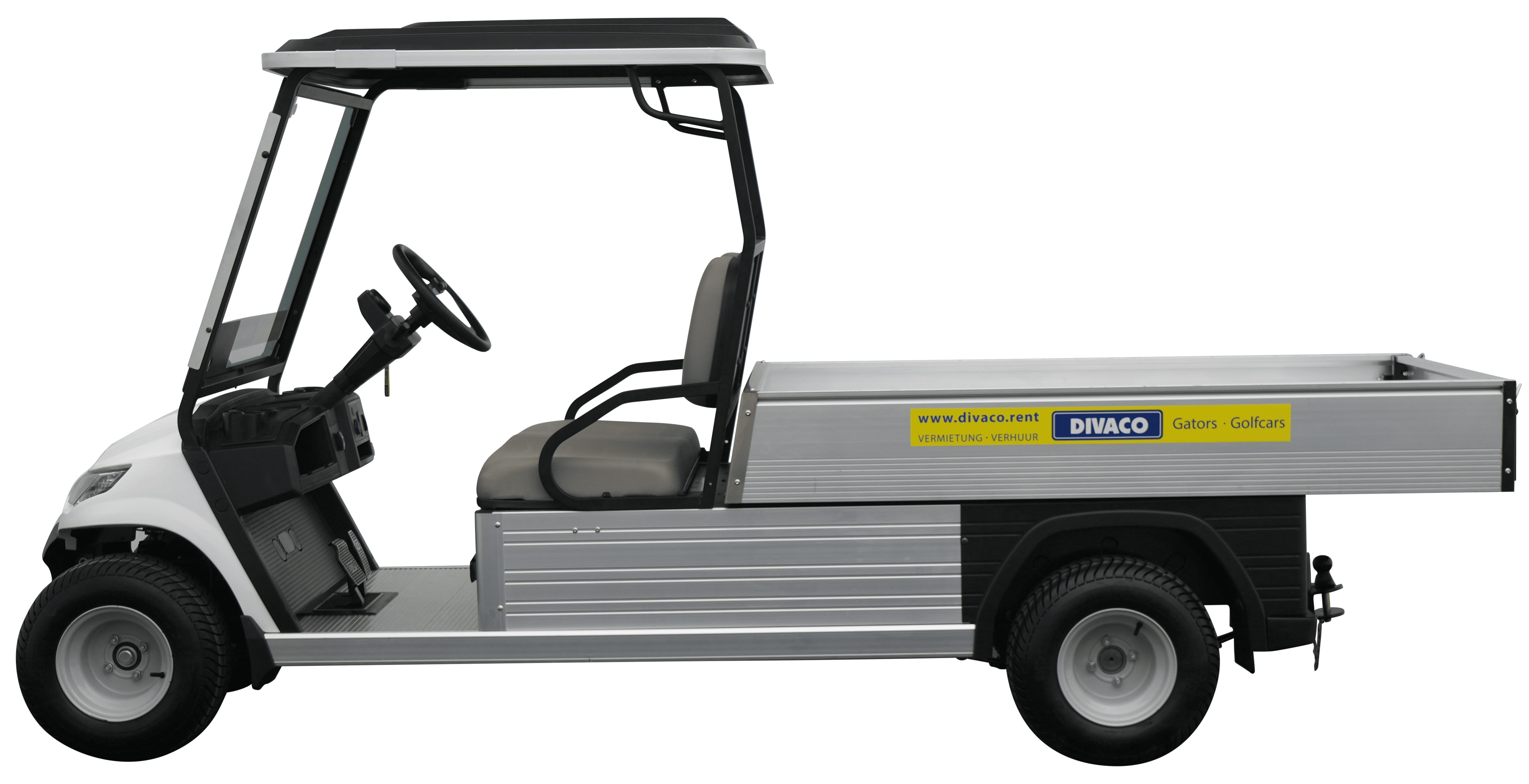 Golf carts with eco or large cargo bed, for 2 or 4 passengers